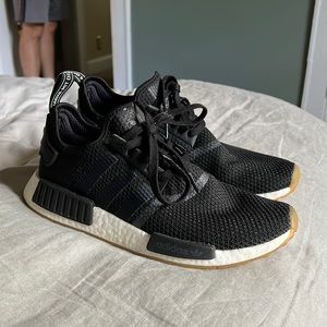 Adidas NMD R1 - Black and White with Gum sole. Size 9.5